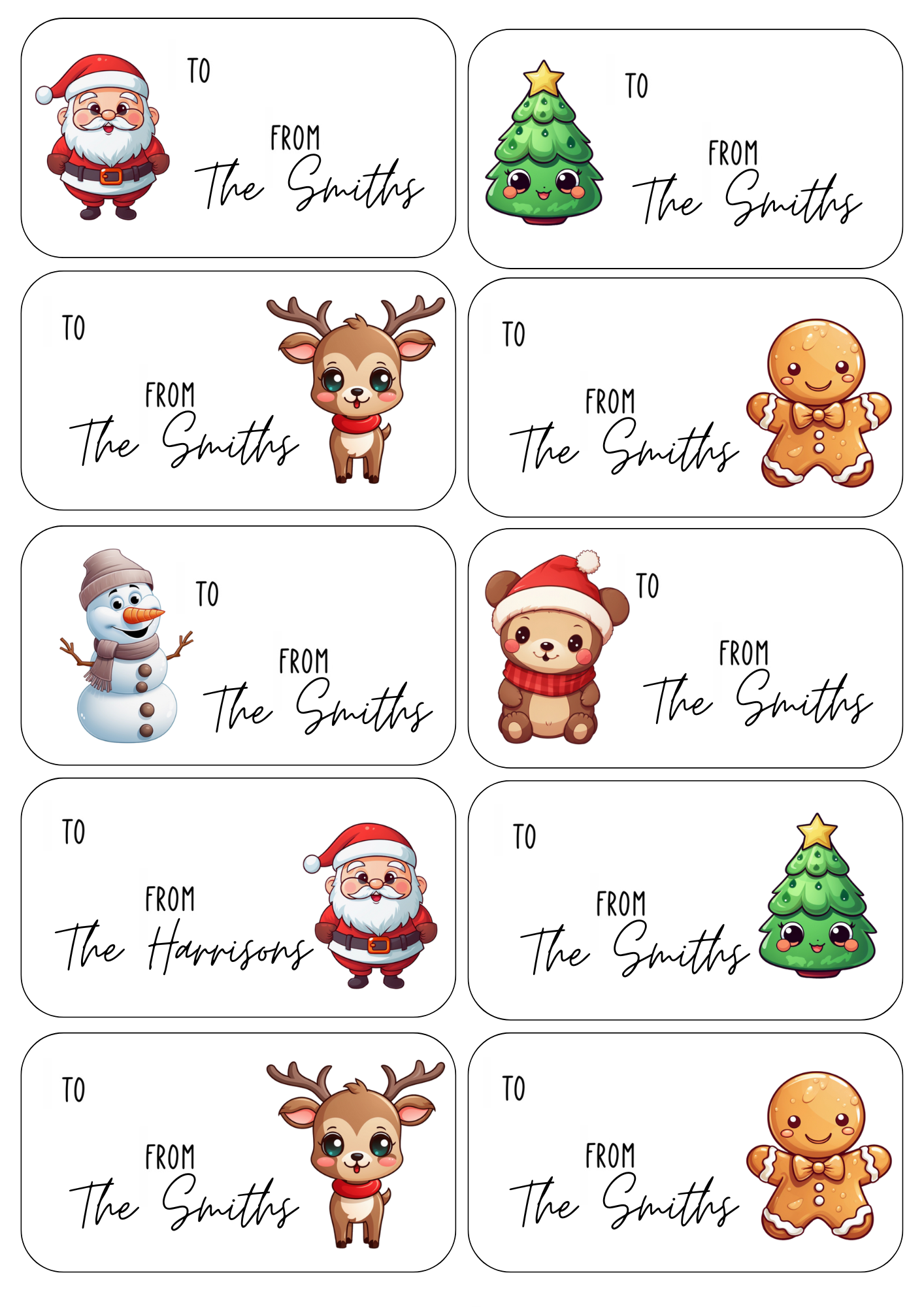 Christmas Labels