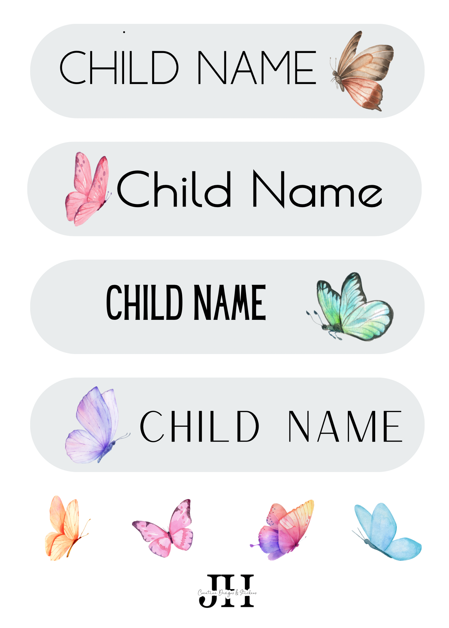 Pre-Designed Multipack Drink Bottle Sticker Labels