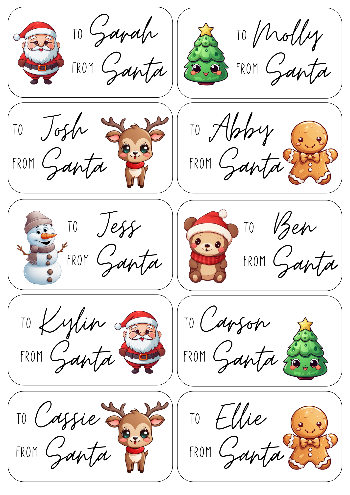 Christmas Labels
