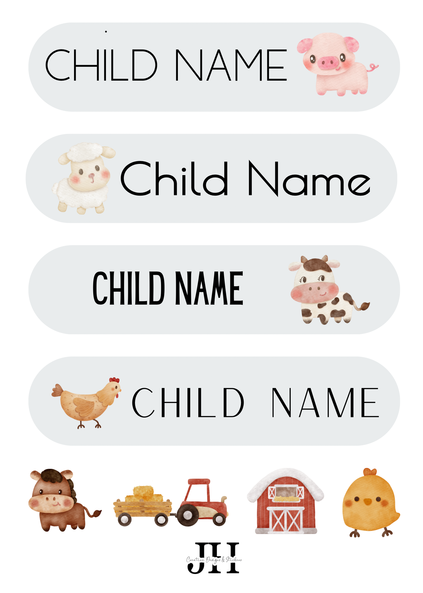 Pre-Designed Multipack Drink Bottle Sticker Labels